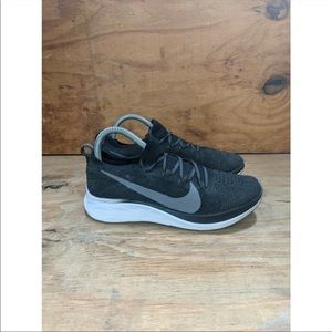 Nike Zoom Fly Flyknit Women's Size 8 Running Shoes Black Gunsmoke AR4562-081
